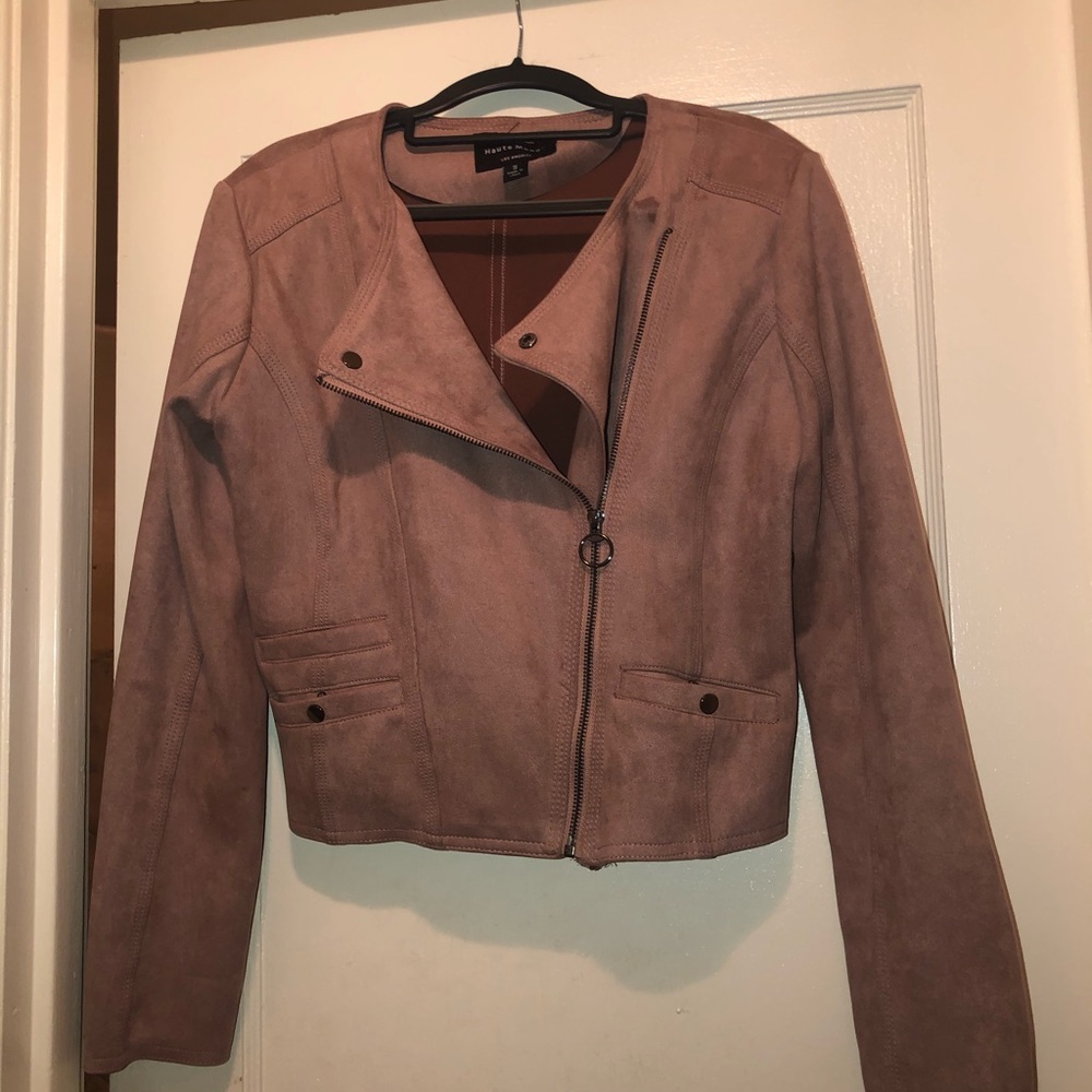 Women Small Pink Suede jacket